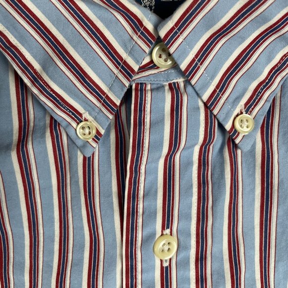 Ralph Lauren Shirt Mens L Blake Striped Office Capsule Everyday Minimal Staple - Picture 3 of 8